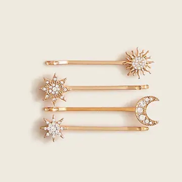 J. Crew Accessories - J. Crew Celestial Bobby Pin Pack. Set of 4.